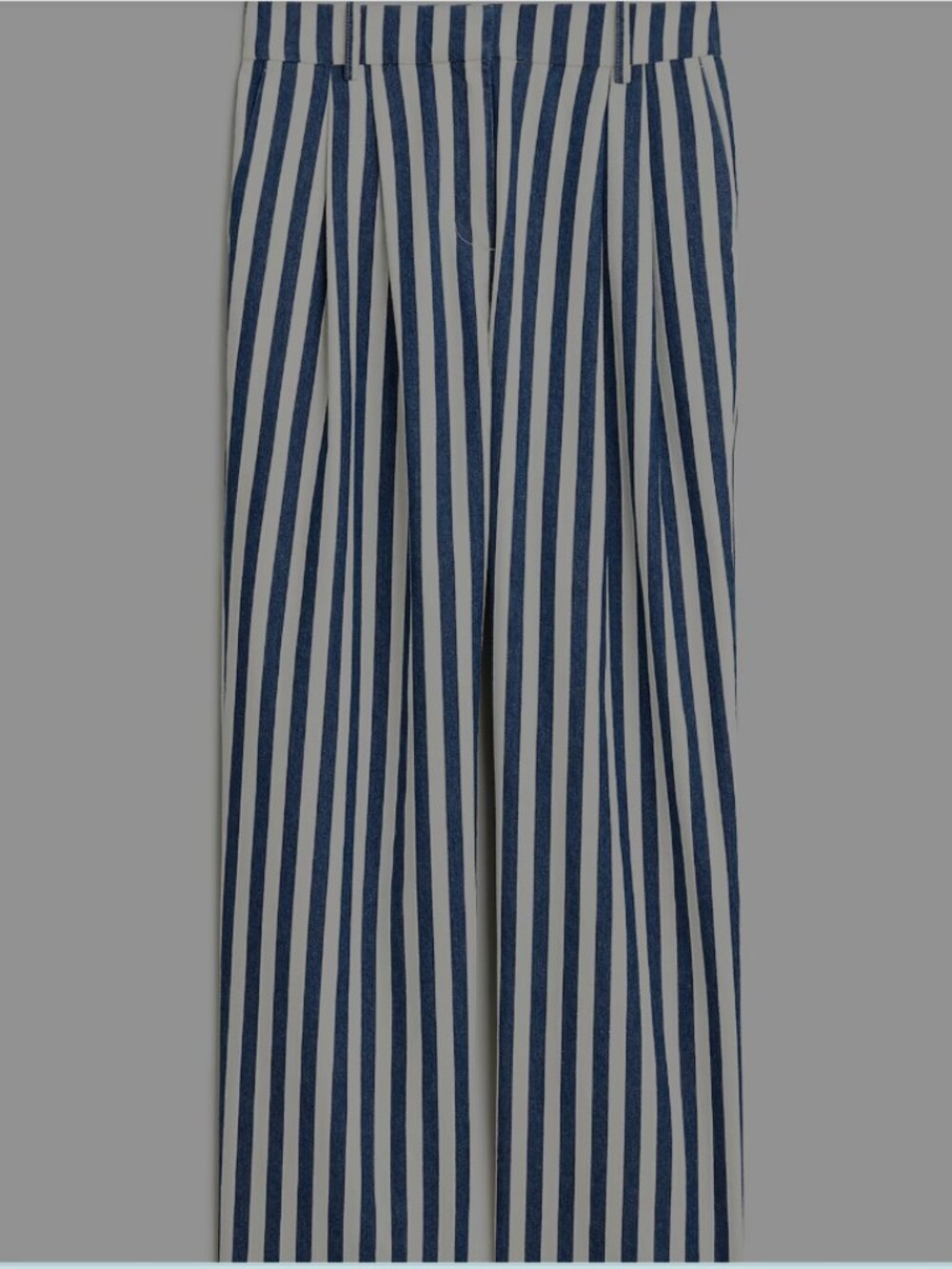 J.Crew Wide-Leg Sailor Stripe Pants Plus Size 20 (XXL) Off-White Stripe